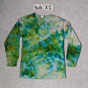 New Reverse Tiedye Unisex Youth Long Sleeve Shirt